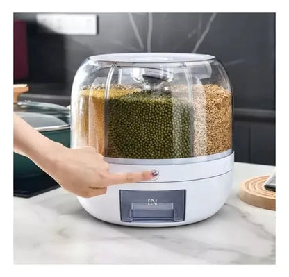 Dispensador organizador de granos 6 en 1